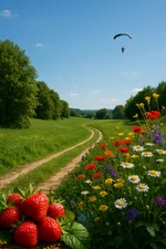 juin et son parachute